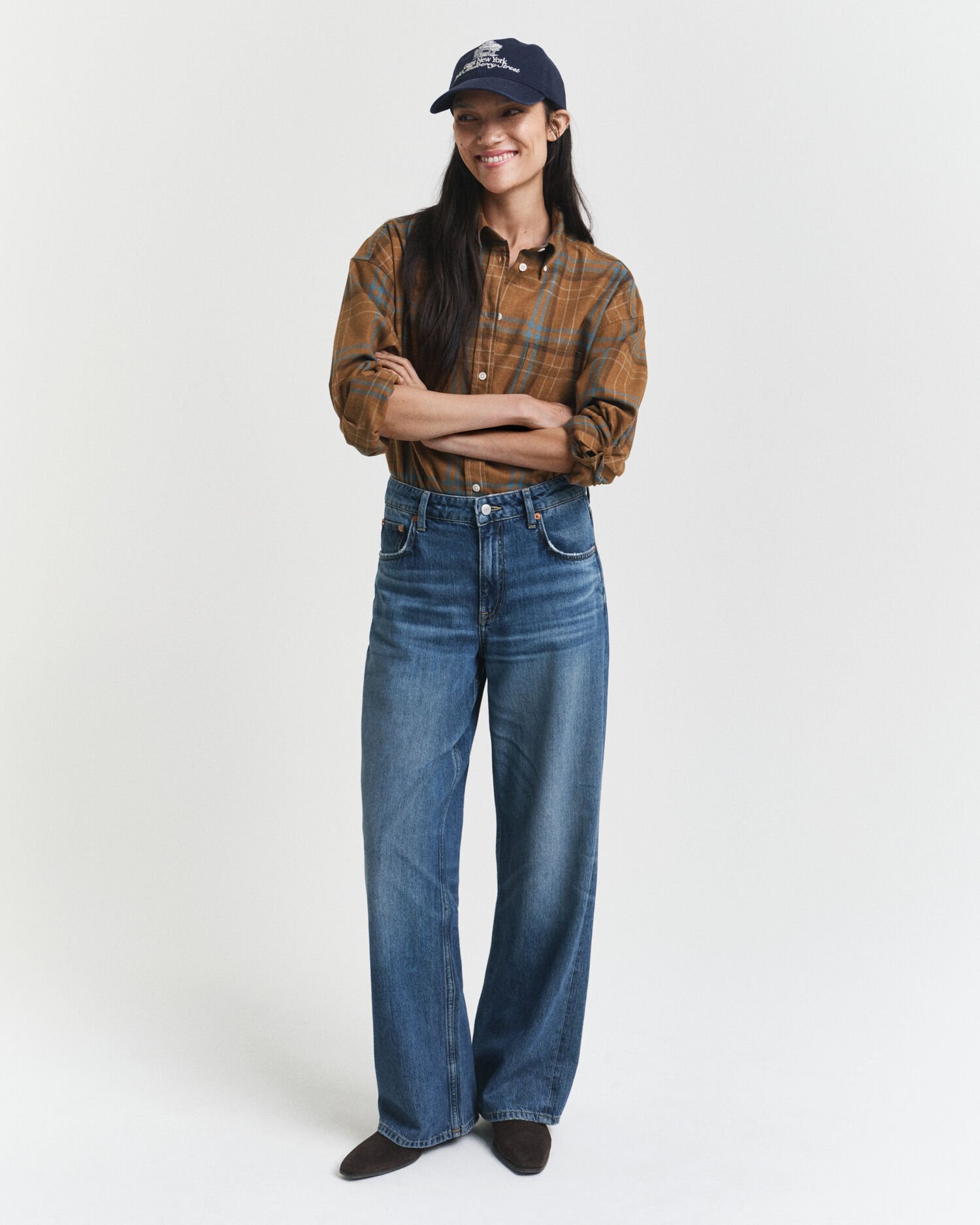 Oversized fit ‑mitoitettu ruutupaita