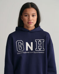 Teens-malliston Oversized fit -mitoitettu GANT New Haven -huppari
