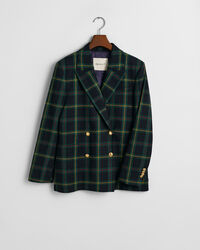 Regular fit ‑mitoitettu ruudullinen bleiseri