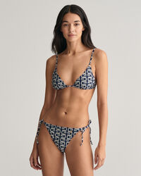 G Patterned Tie Bikini Bottoms
