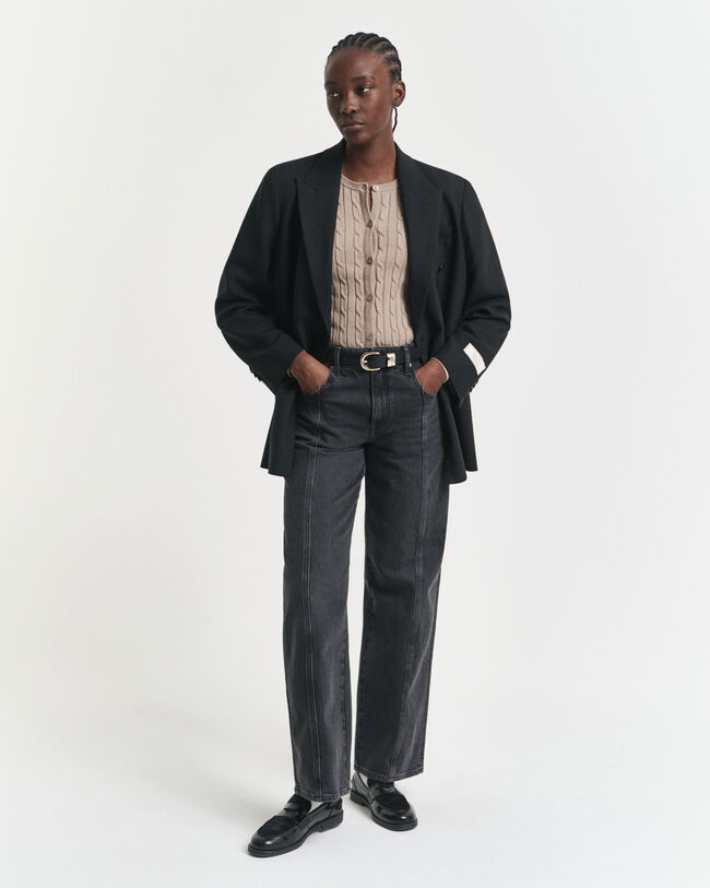 Joustopuuvillainen Shield-palmikkoneuletakki