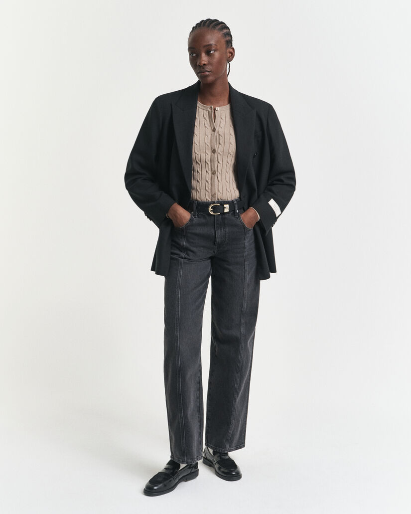 Joustopuuvillainen Shield-palmikkoneuletakki