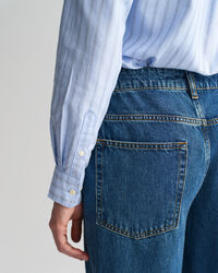 Regular fit ‑mitoitettu raidallinen Archive-oxford-paita