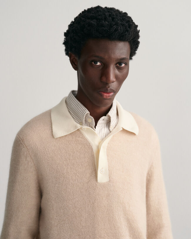 Rugger-paita mohairista ja puuvillasta