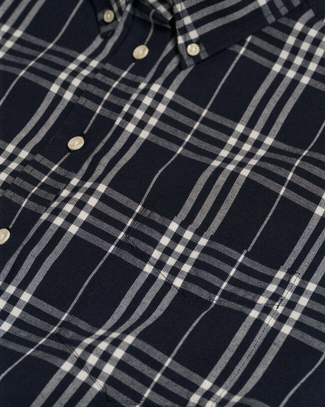 Relaxed fit ‑mitoitettu ruudullinen flanellipaita