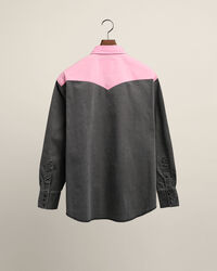 Wrangler x GANT ‑malliston relaxed fit ‑mitoitettu Western Neon ‑paita