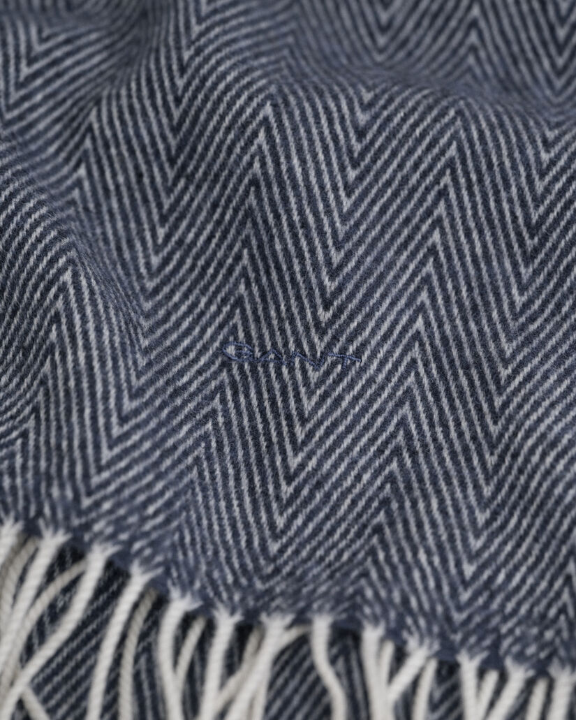 Kalanruotokuvioinen villahuivi