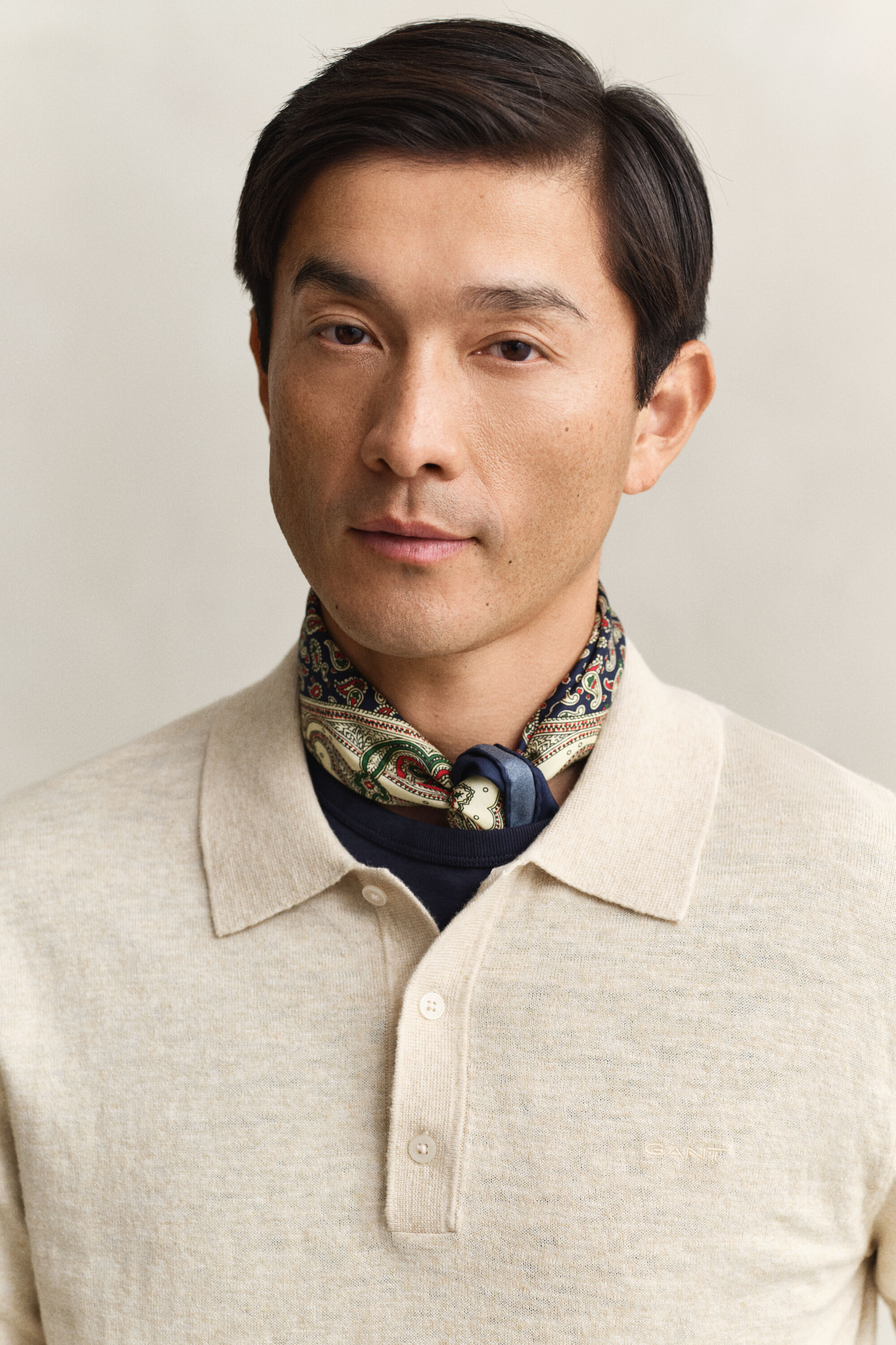 Pikeeneulepusero slub-puuvillasekoitteesta