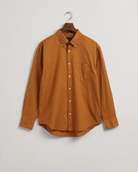 Relaxed fit ‑mitoitettu, valmiina v&auml;rj&auml;tty oxford-paita