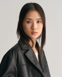 Bleiserimallinen nahkatakki