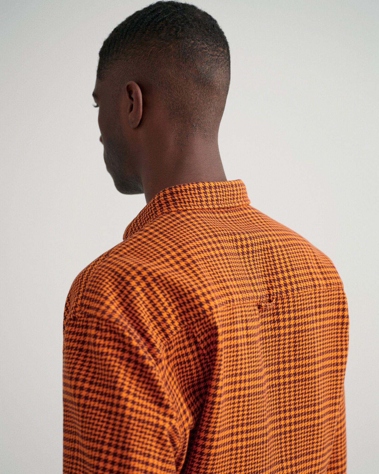 Oversized fit ‑mitoitettu Houndstooth-puuvillapaita