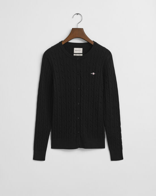 Joustopuuvillainen Shield-palmikkoneuletakki