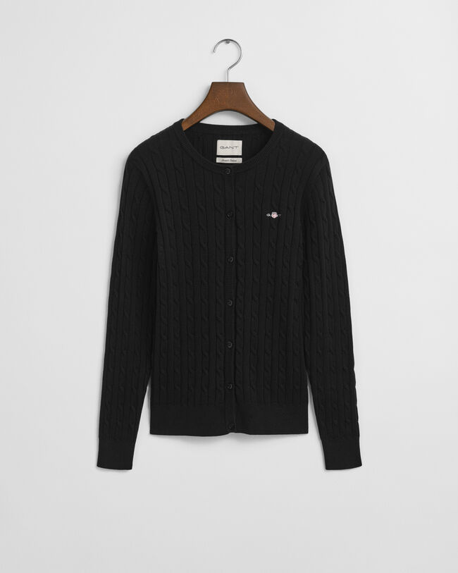 Joustopuuvillainen Shield-palmikkoneuletakki