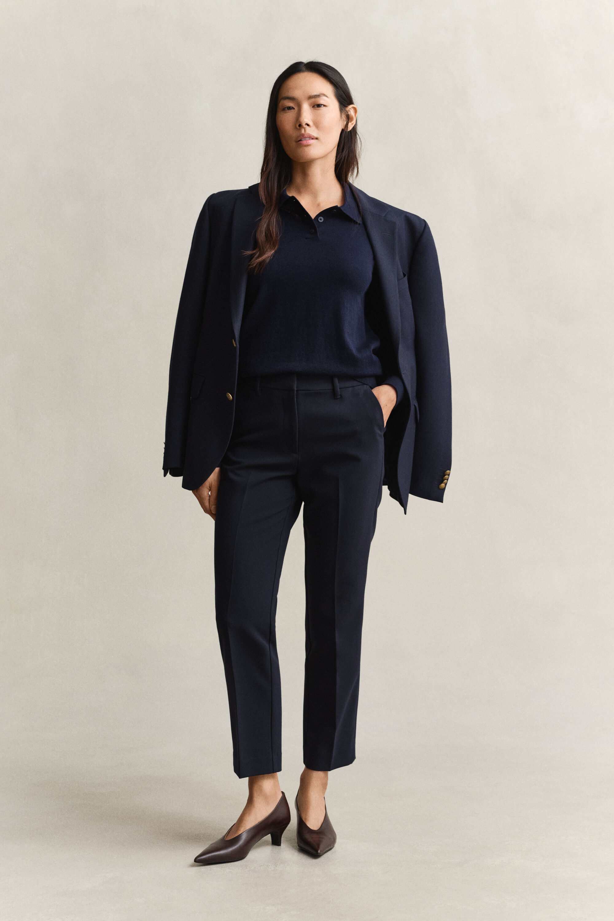 Slim fit ‑mitoitetut housut