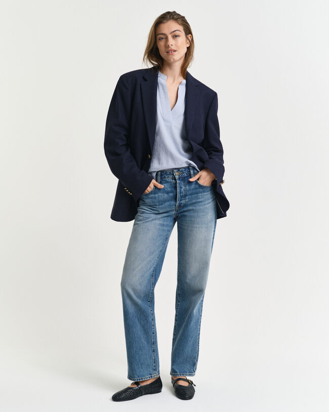 Lyhythihainen pellavapusero