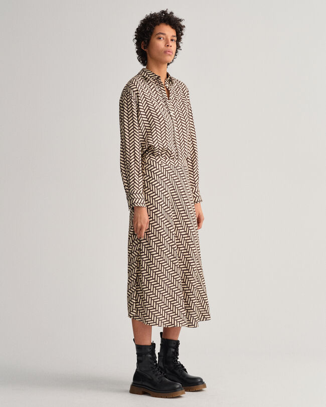 Relaxed fit ‑mitoitettu Geometric-paita