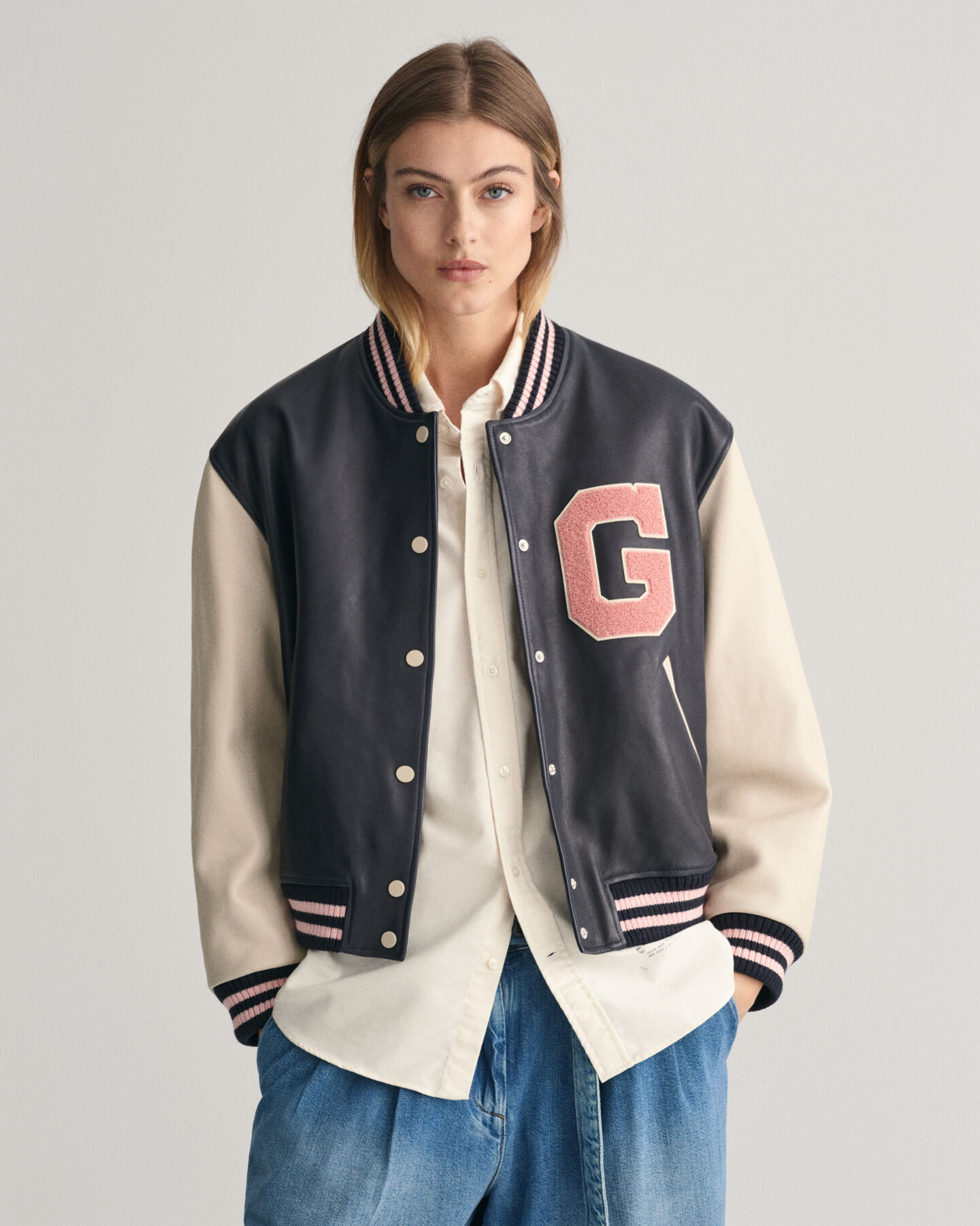 Leather Varsity Jacket