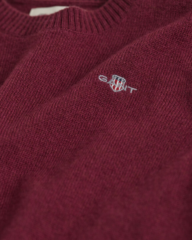 Kids-malliston lampaanvillainen neulepusero, py&ouml;re&auml; p&auml;&auml;ntie