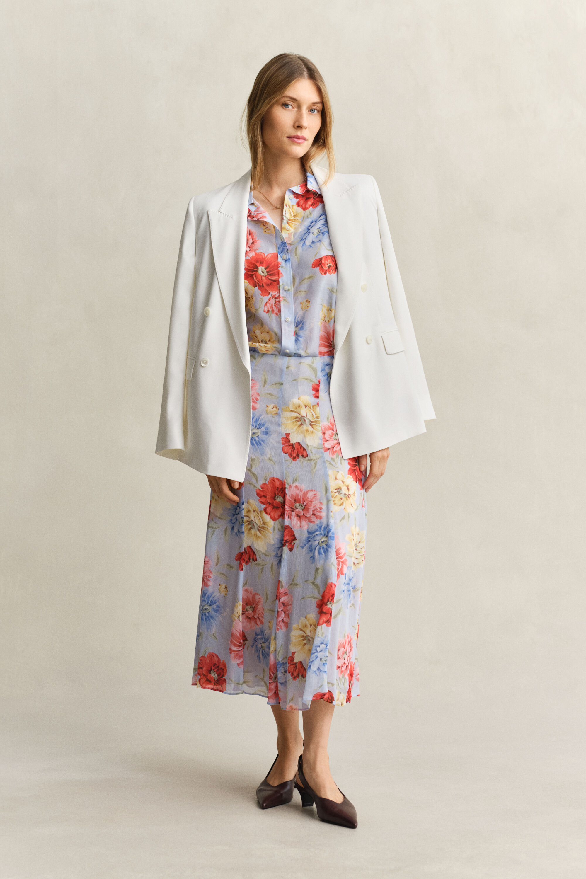 Kukallinen puuvillasilkkipaita