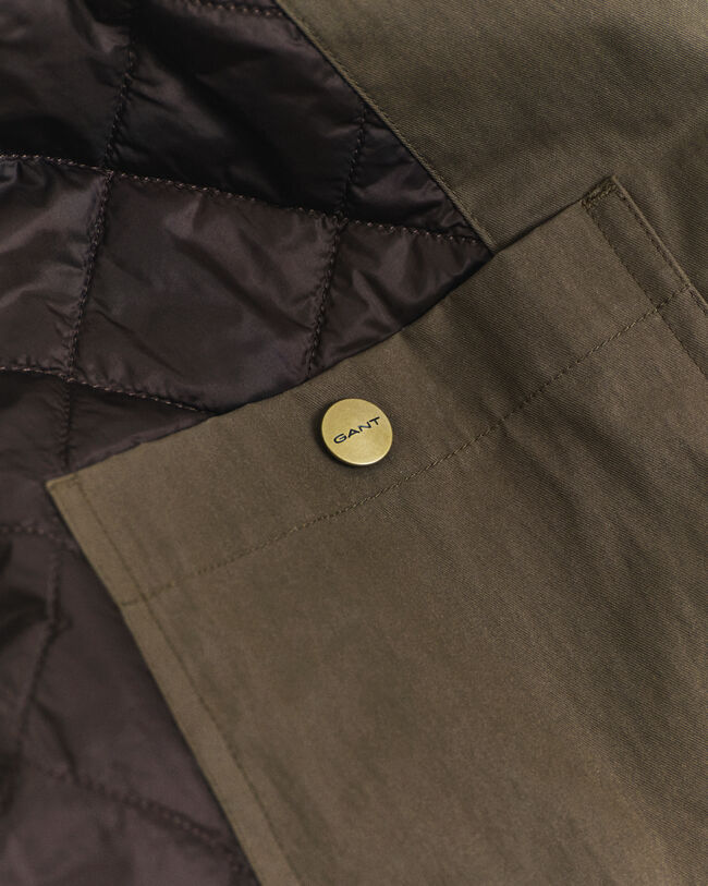 Puuvillainen Barn Jacket -öljykangastakki