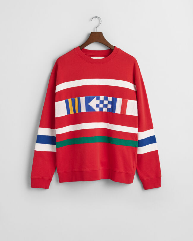 Kaitalein somistettu collegepaita, py&ouml;re&auml; p&auml;&auml;ntie