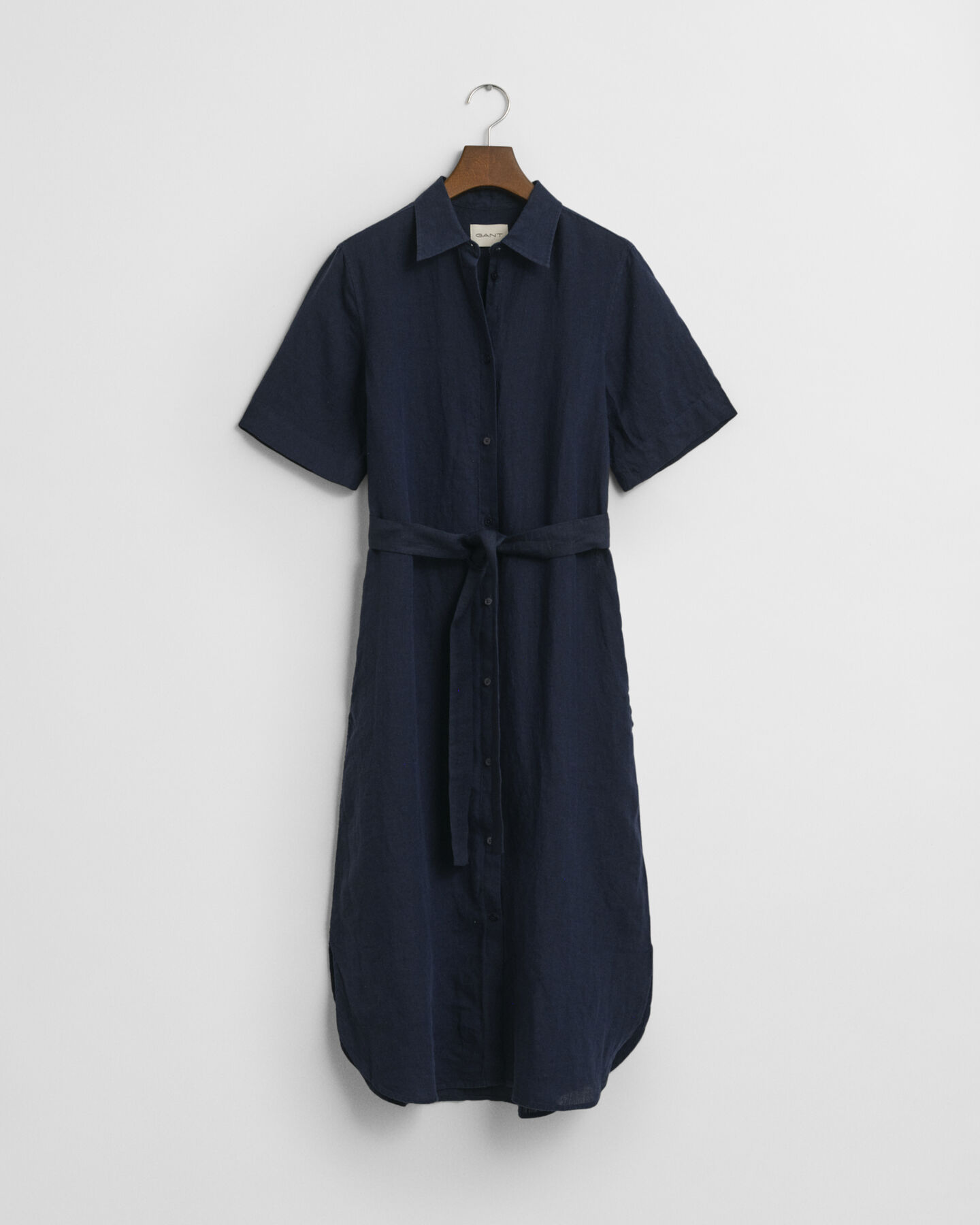 Lyhythihainen pellavapaitamekko