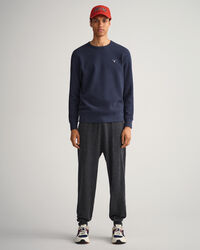 Vohvelikuvioinen collegepaita, pyöreä pääntie