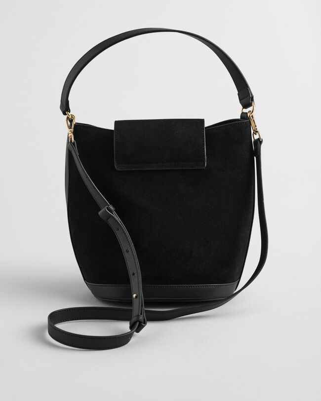 Mokkanahkainen ämpärilaukku