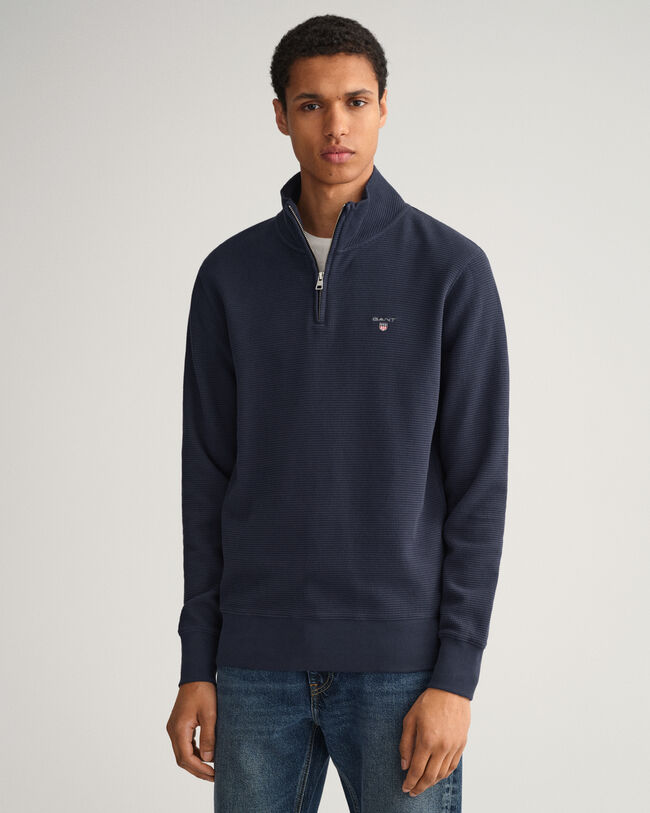 Vohvelikuvioinen puolivetoketjullinen collegepaita