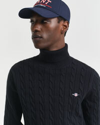 Puuvillainen palmikkopooloneule