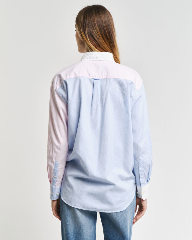 Relaxed fit ‑mitoitettu tilkkutyylinen paita