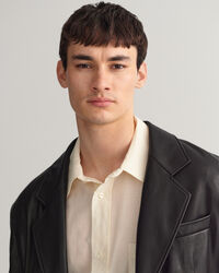 Oversized fit ‑mitoitettu nahkableiseri