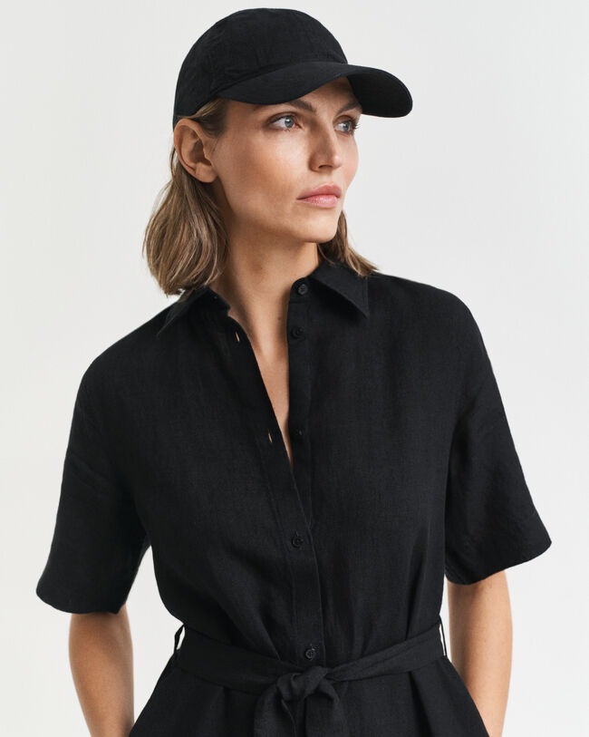 Lyhythihainen pellavapaitamekko