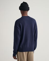 Supima-puuvillaneulepusero, py&ouml;re&auml; p&auml;&auml;ntie