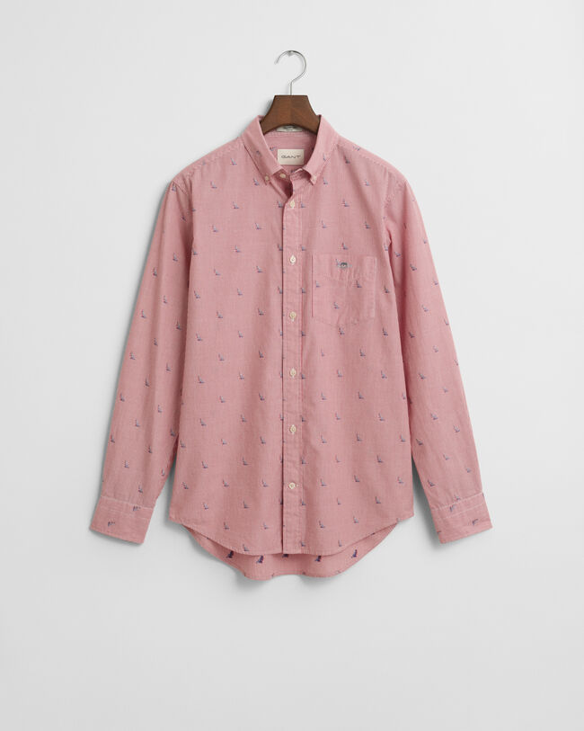 Regular fit ‑mitoitettu fil coupé ‑kuvioitu Sailing-paita