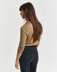 Saumaton pitkähihainen napitettu pikeepaita