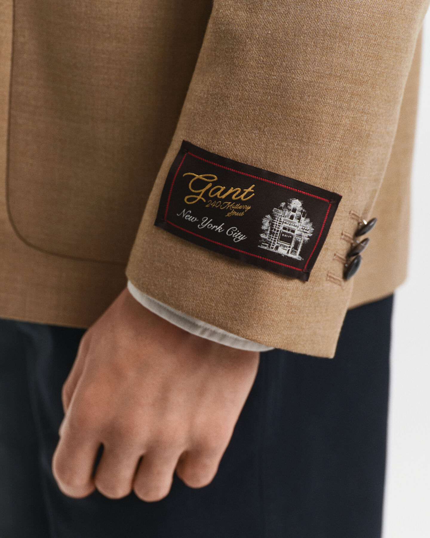 Flanellinen Camel-klubitakki