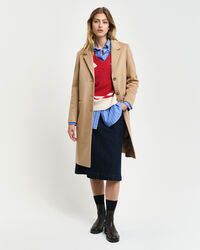 Hyvin istuva klassinen villakangastakki