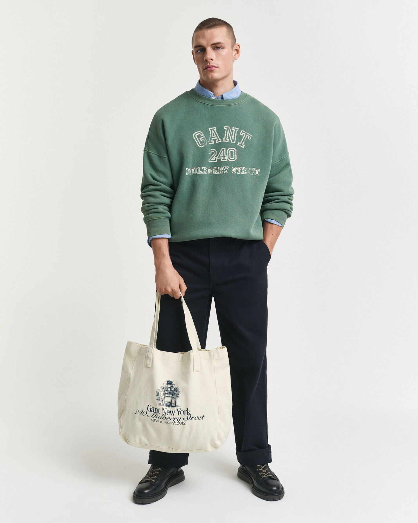 Puuvillakanvaasikankainen ostoskassi