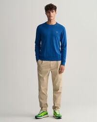 Classic-puuvillaneulepusero, py&ouml;re&auml; p&auml;&auml;ntie