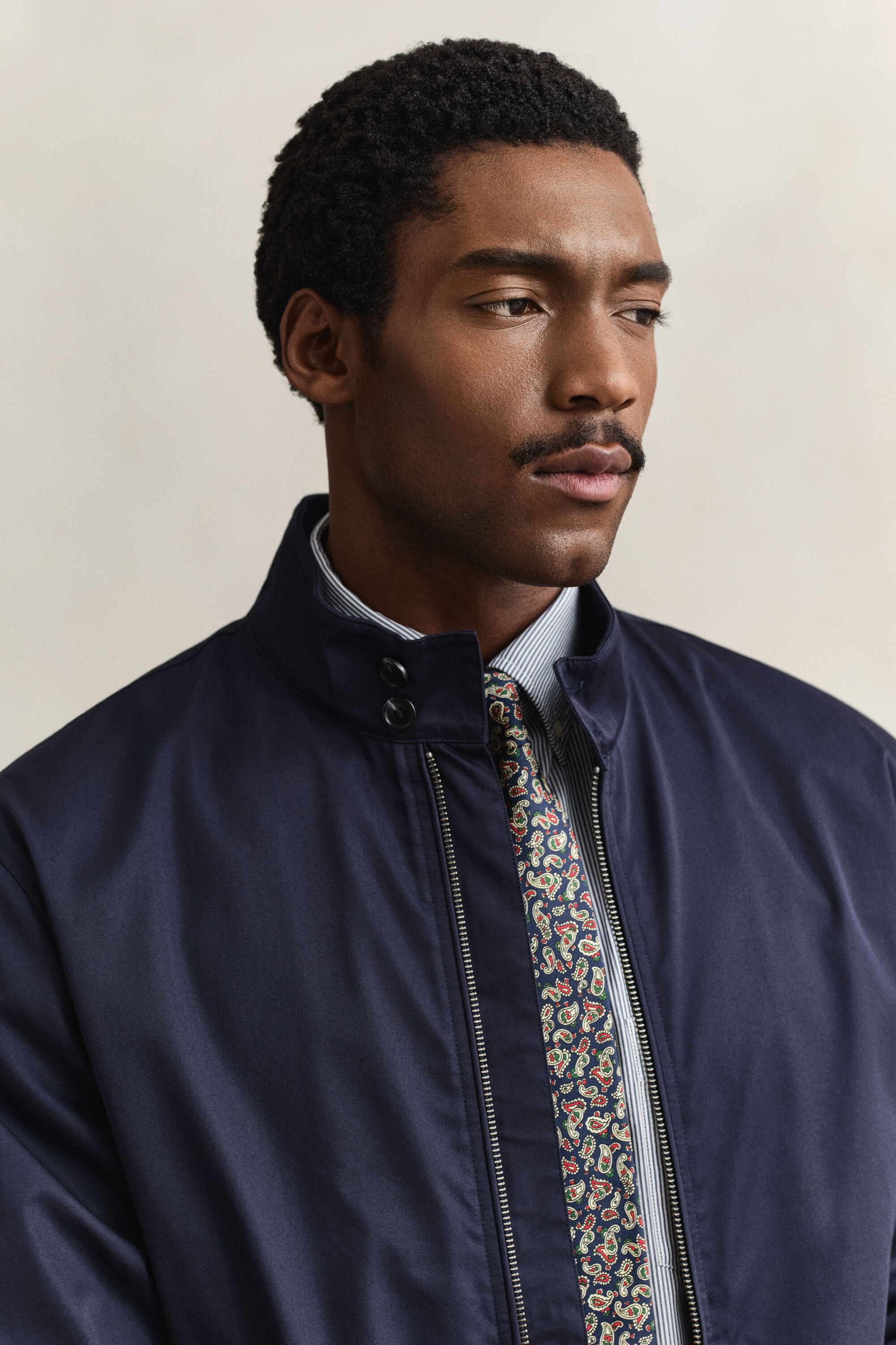 Harrington‑puuvillasekoitetakki