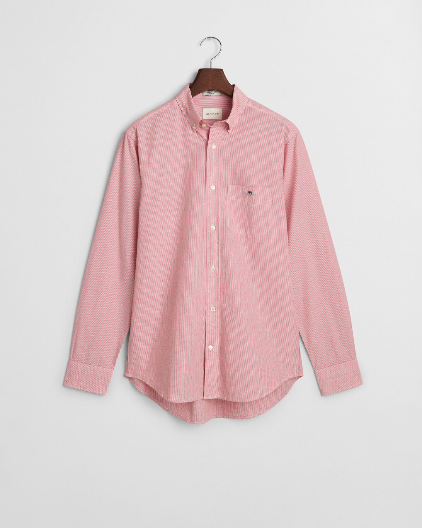 Regular fit -mitoitettu nyppypuuvillainen raitapaita