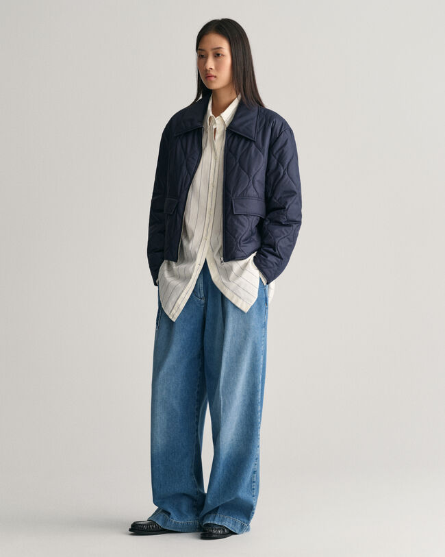 Kauluksellinen tikkitakki