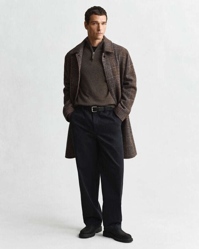 Ohut lampaanvillaneule, vetoketjukaulus