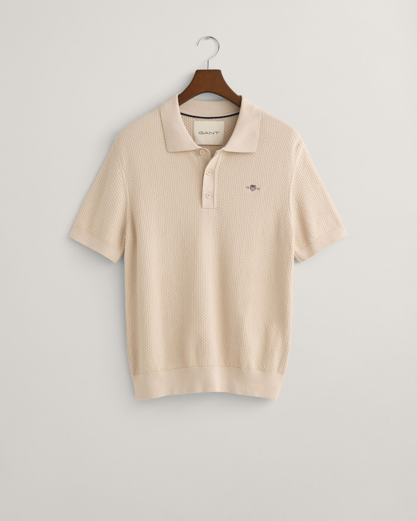 Puuvillainen Structured-pikeeneulepusero