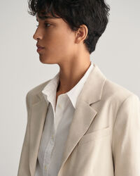 Regular fit ‑mitoitettu joustava pellavableiseri