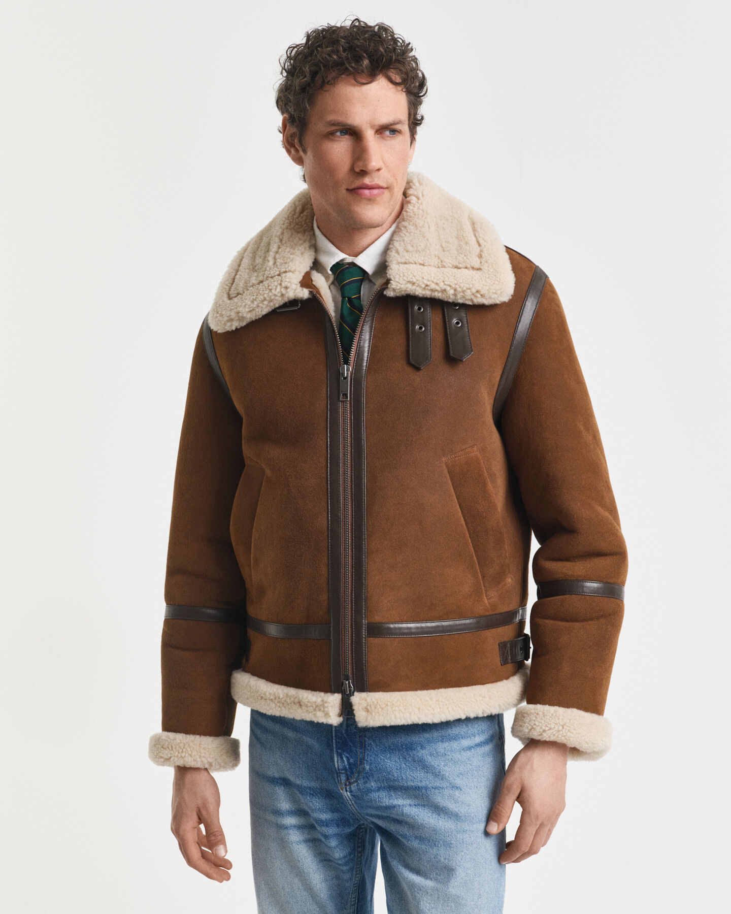 Shearling-takki