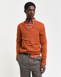 Ohut merinovillaneule, v-pääntie