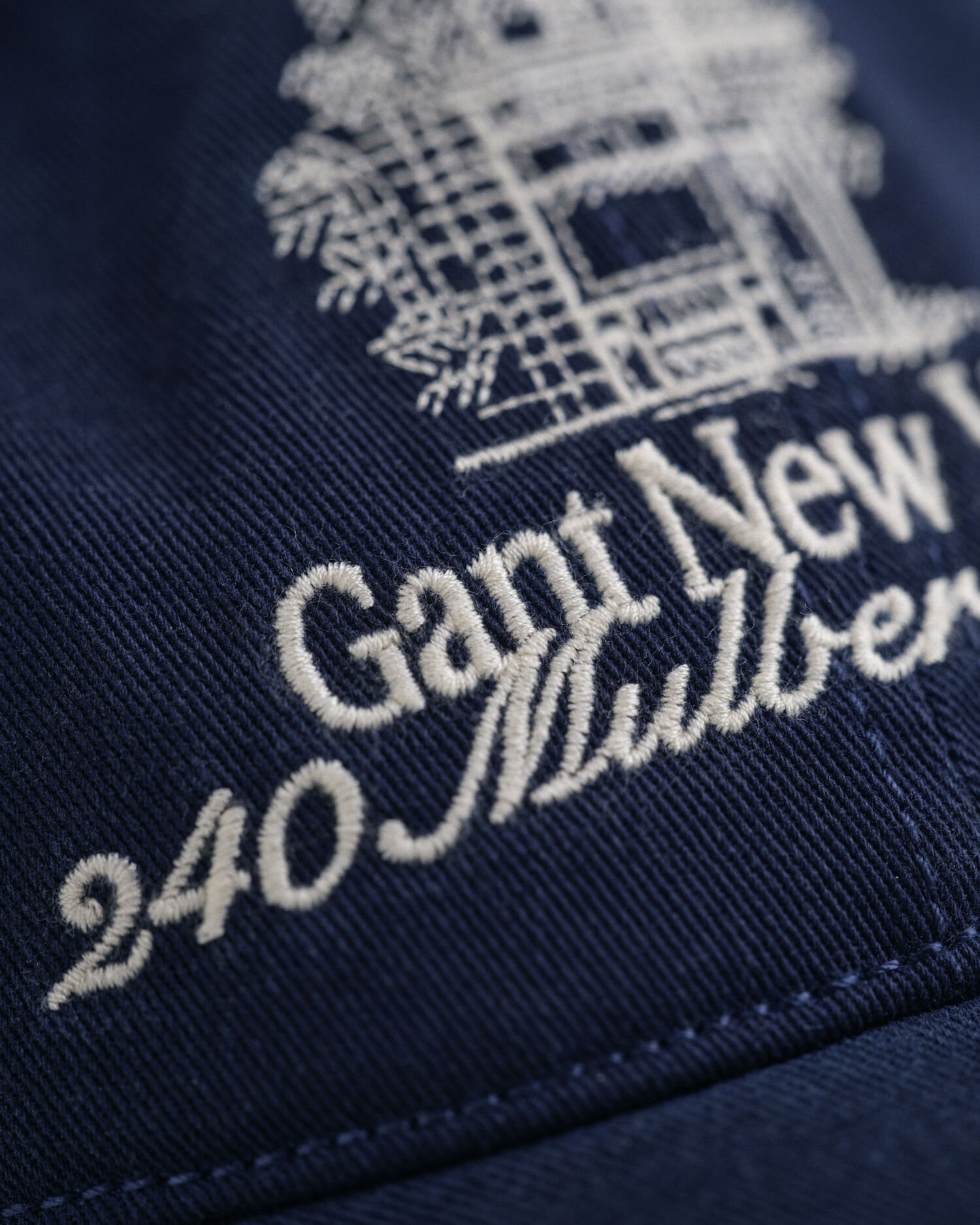 Pesukäsitelty tvillikankainen lippalakki