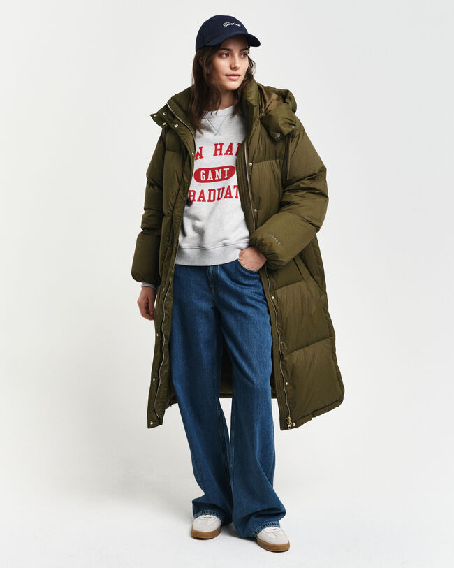 Kokopitkä untuvatakki